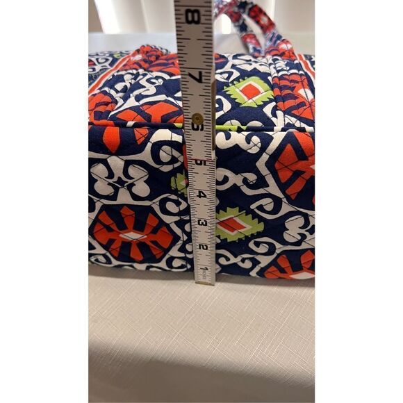 Vera Bradley Women's Purse Sun Valley Tote Shoulder Bag Purse Orange Cotton - Picture 10 of 12